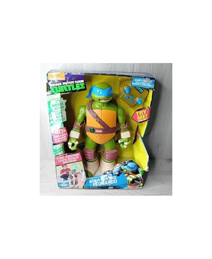 Tmnt Ninja Control Leonardo 13 Inch Large -new In Box Rare Retro Playmates 2015
