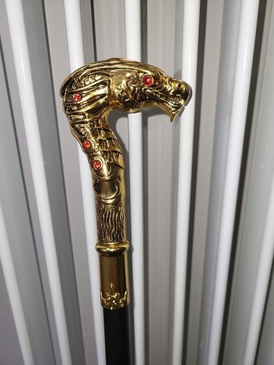Walking stick decorative metal