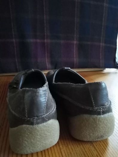 Clark's casual suede loafers brown 4 37