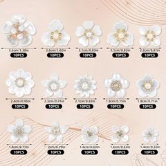Approx. 150 rhinestone flat back flower embellishments