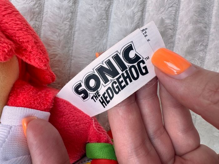Sonic The Hedgehog Knuckles Plush Soft approx. 20 cm. Used Please see photos