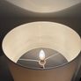 Vintage teak and beech Turned wood table lamp c1970 Image 4