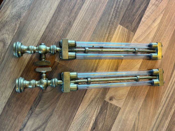 Antique Alder & MacKay Gas Meter Pressure Gauges