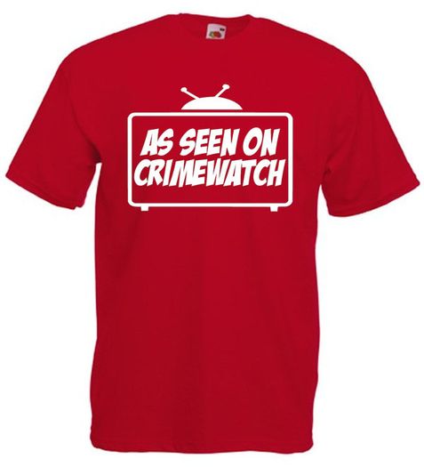 As Seen On Crimewatch T-Shirt tee top shirt