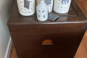 Candle holder x 3 and matching little light. Francis Brennan The Collection