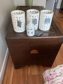 Candle holder x 3 and matching little light. Francis Brennan The Collection