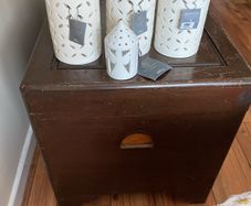 Candle holder x 3 and matching little light. Francis Brennan The Collection
