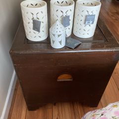 Candle holder x 3 and matching little light. Francis Brennan The Collection
