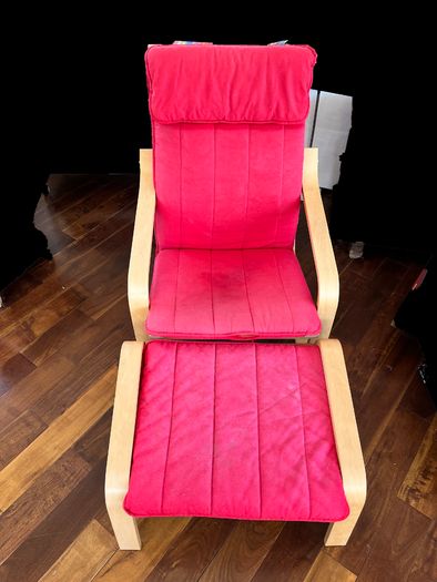 Ikea Armchair and Stool