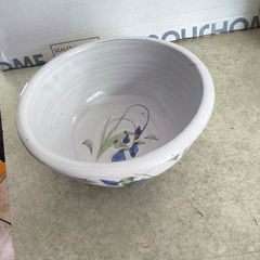 Judy Greene Pottery from Galway, Ireland, featuring a distinct floral breakfast bowl.