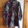 United Colors of Benetton girls grey purple pin cord long sleeve dress age 6-7 yrs Image 2
