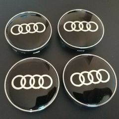 For Audi A1 A3 A4 A4L A6L A5 A6 A7 A8 Q2 Q3 Q5 Q6 Q7 Q8 car logo wheel Alloy hub centre Center cover 60mm Suitable 4Pcs