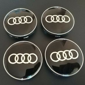 For Audi A1 A3 A4 A4L A6L A5 A6 A7 A8 Q2 Q3 Q5 Q6 Q7 Q8 car logo wheel Alloy hub centre Center cover 60mm Suitable 4Pcs