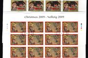 2009 Ireland Christmas Commemorative Stamp Sheetlet Plate 1B1B1B1B Fine CDS Used with Dublin cancel of 16th June 2009 (First day of issue)