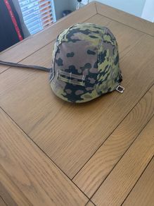 GERMAN ww2 stahlhelm replica with removable helmet cover ww2 memorabilia/collectible item/Airsoft helmet/ re-enactment piece/ collectible history item