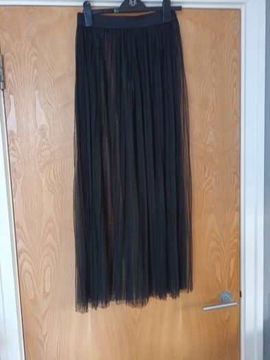 H&M Coachella  Black Sheer Skirt. S.12   B.N.W.T.