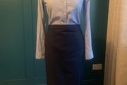 Tommy Hilfiger navy pencil skirt. Size 10/12