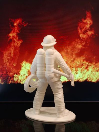 3D Printed Firefighter Figurine