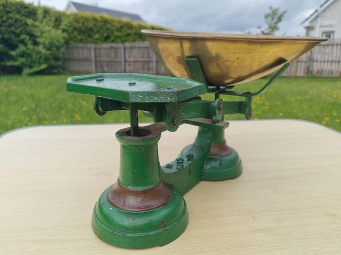 Vintage Metal Weighing Scales Cast Iron