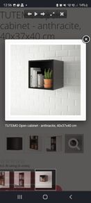 Tutemo Ikea Anthracite open shelf