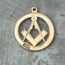 Vintage 9ct Solid Gold Masonic Pendant Image 2