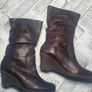 BNIB Faith Ramazon Ladies Brown Leather Tall Boots UK6 EUR39 Image 4