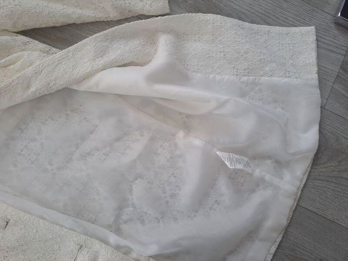 White Lace coat overcoat blazer UK 8 S new