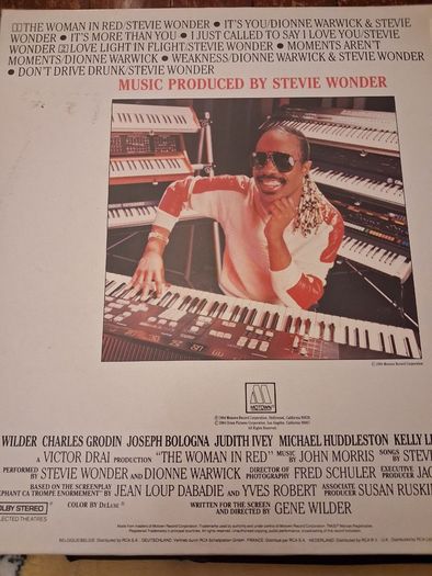 The Woman in Red - OST - Stevie Wonder - gatefold vinyl LP 1984