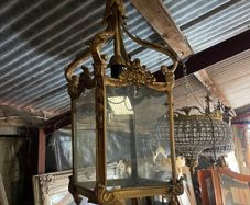Heavy brass lantern