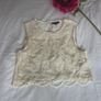 topshop size 8 lace top with scallop ending Image 7