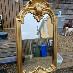 Vintage Gold Arch Framed Mirror