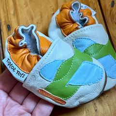 Brand new Tiptoe Tots leather baby shoes 0-6mths