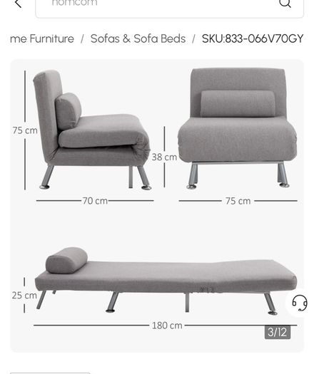 Single futon sofa bed