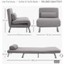 Single futon sofa bed Image 2