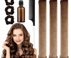 Brand New 3-Piece Heatless Curling Band Set for Soft Waves