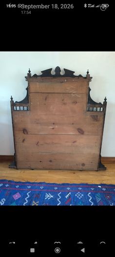 1886 Victorian Aesthetic Movement Ebonised & Gilt Overmantel Mirror