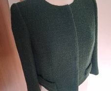 Gorgeous Bottle Green Boucle Hobbs Short Jacket New 10-12