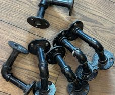 Industrial Pipe Shelf Brackets, wall decor, shelves,