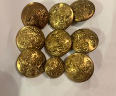 World War 1/2 Brass Buttons