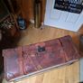 Vintage leather trunk Image 5