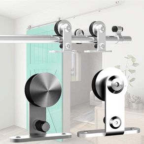 183 cm / 6 ft Sliding Door Fitting Sliding Door System Sliding Rail Wooden Sliding Door Stainless Steel Kit