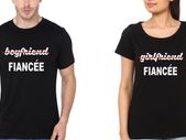 Fiancee Love Couple T-shirts Great Gift Present For Valentines Day Idea