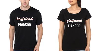 Fiancee Love Couple T-shirts Great Gift Present For Valentines Day Idea