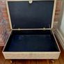 Laura Ashley Luxury Upholstered Storage Ottoman, Excellent Condition Image 2