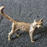 3 brass cats,. Solid brass. Image 3