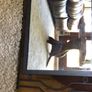 Black iron framed mirror Image 2