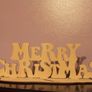 Merry Christmas Wooden House Decorations Xmass Sign Image 2