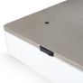 White Ottoman Storage Bed single Image 2