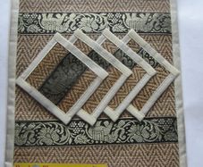 Vintage Golden Elephant Reed Placemats & Coasters