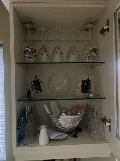 glass display cabinet